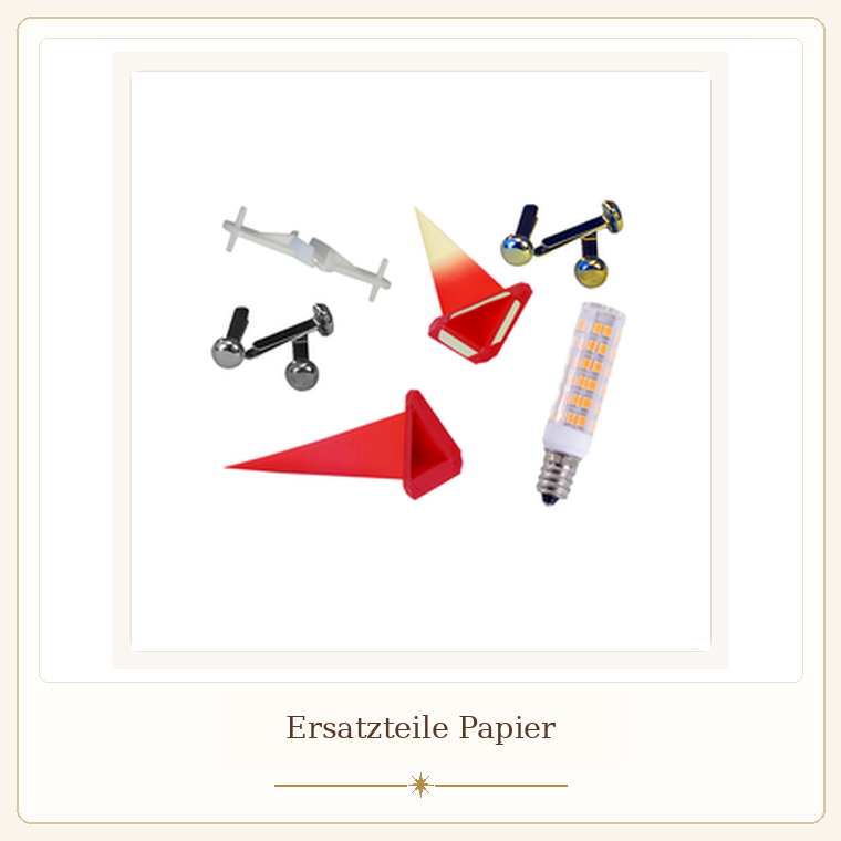 Ersatzteile für Papiersterne im Sternelädchen
